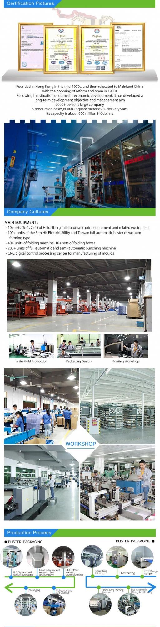 Custom Transparent Heat Sealable Blister Packaging
