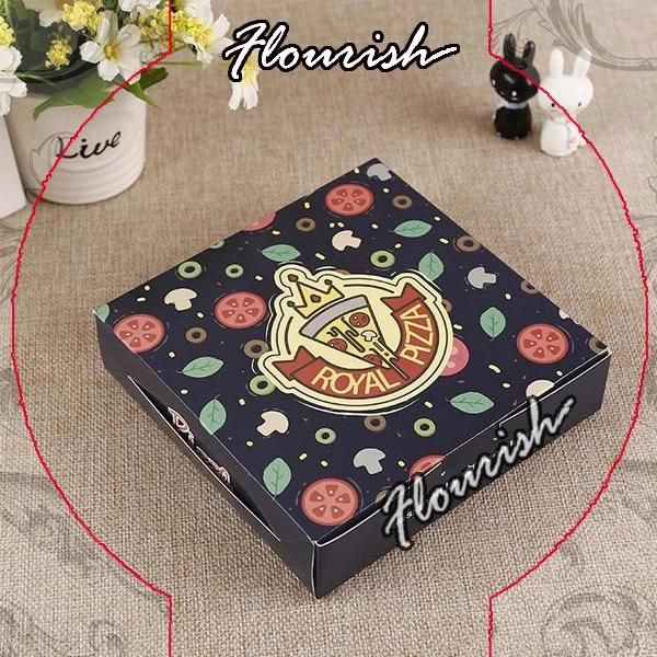 Size Shape Customizable Bio-Degradable Food Grade Kraft Paper Pizza Sandwich Fast Food Packing Paper Box