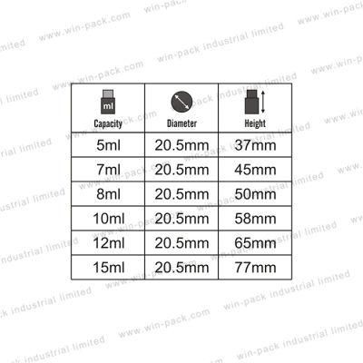 Eco Friendly Cosmetic Glass Packaging Bottle5ml 12ml for Cream Skin Care