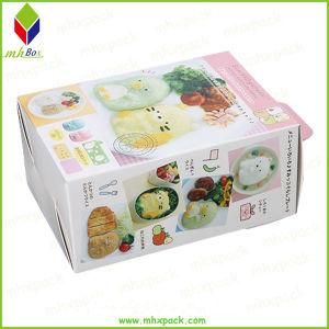 White Cardboard Foldable Packaging Paper Box with Paper Hanger