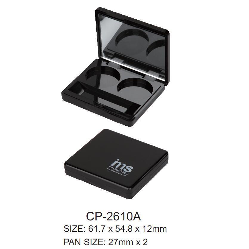 Magnetic Duo Compact Highlighter Eyshadow Container with Mirror