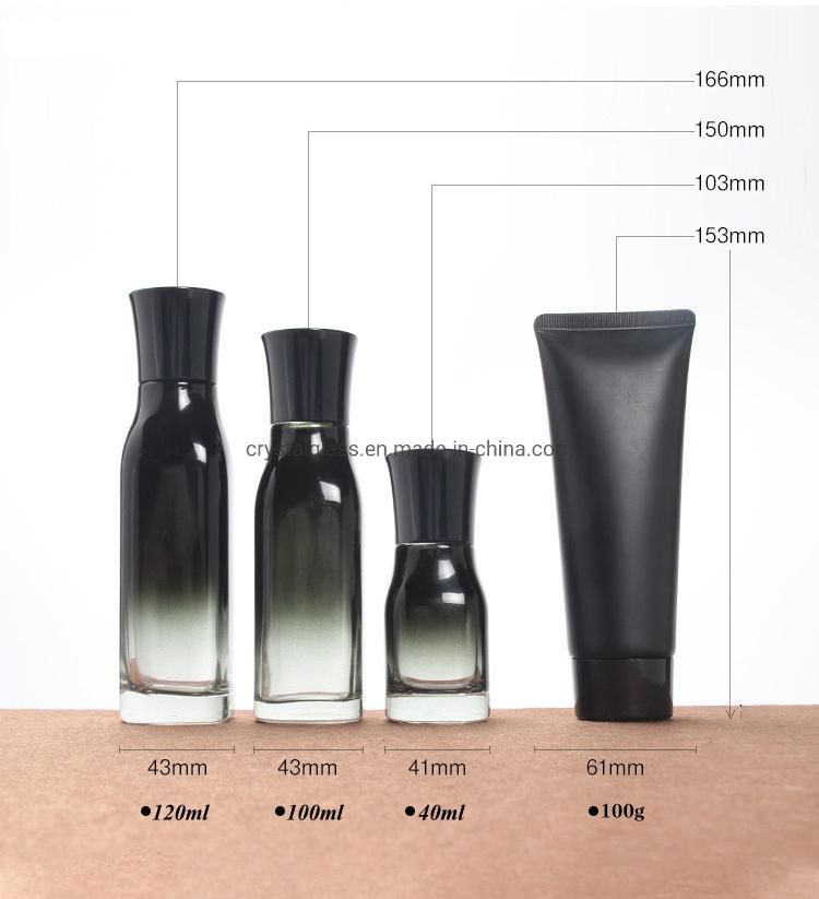China Glass Pump Bottle with Lotion Head