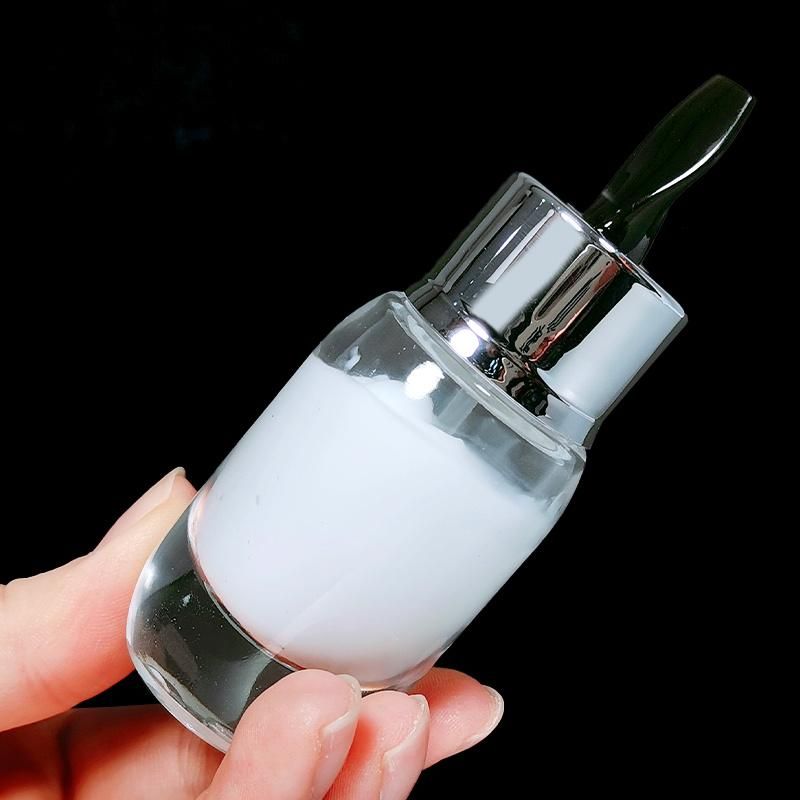 Custom Facial Skin Care Packaging Cosmetic Essence Cream Glass Bottle 30ml 50ml with Stick