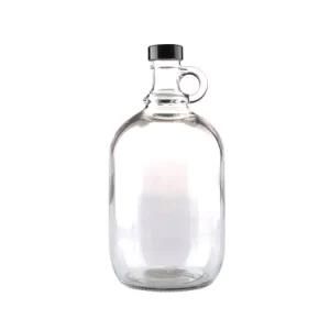 5L Big Volume Clear California Glass Wine Bottle