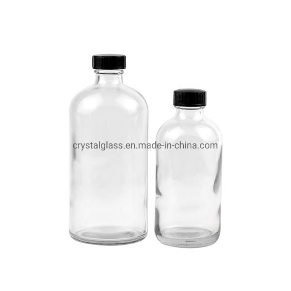 Empty OEM 12oz Glass Juice Bottle 500ml with Customize Printing