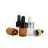 OEM Brown Transparent 2ml 3ml 5ml Glass Dropper Bottle