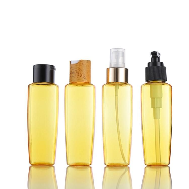 Pet Plastic Designed Square Lotion Bottle (ZY01-C030)
