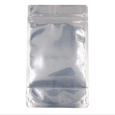 Plastic Aluminum Foil Flat Block Bottom Compound Bag with Resealable Zip-Lock for Rice
