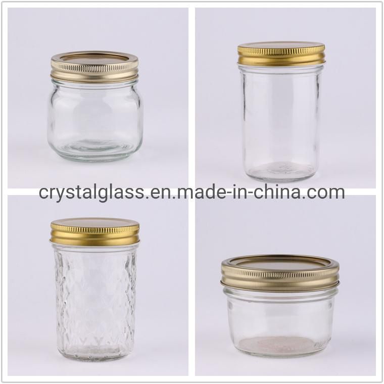 Mason Jars Wide Mouth 16 Oz Canning Glass Jars with Metal Airtight Lids for Meal Prep, Food Storage, Canning, Fermenting, Jam, Honey, Yogurt,