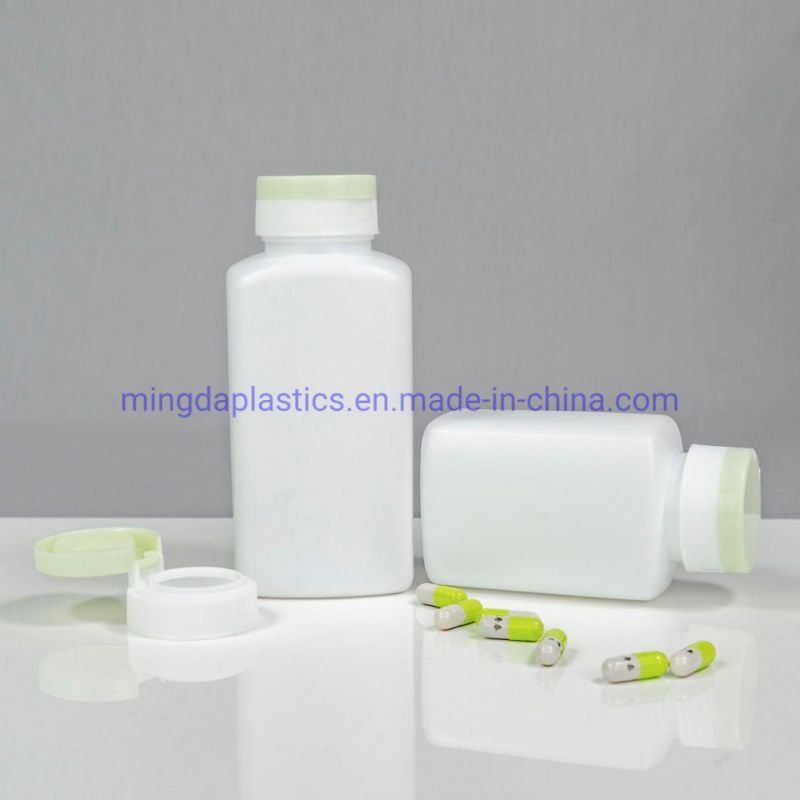 Manufacturer HDPE 180ml Square Plastic Medicine/Food Products Packaging Bottle