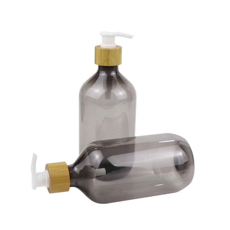 150ml 200ml 300ml 350ml Cosmetic Packaging Lotion Pump Empty Plastic Pet Shampoo Amber Bottle