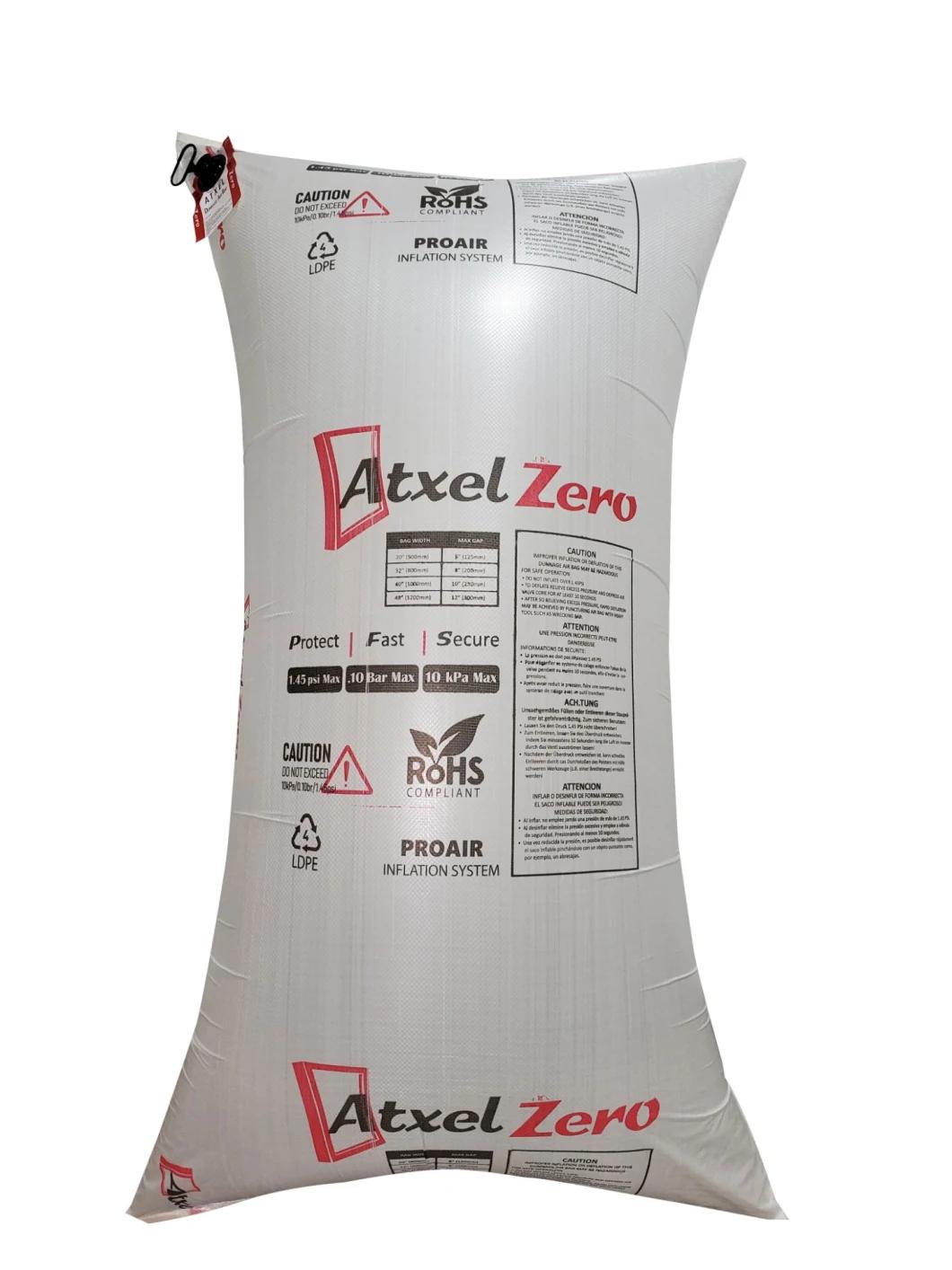 Recyclable AAR and SGS Approved Brown Inflatable Kraft Paper Dunnage Air Bag for Void Filling Fillers