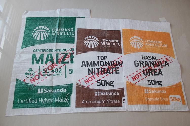 25kg 50kg Fertilizer Flour Rice Feed Packing Sack Custom Laminated PP Woven Bag
