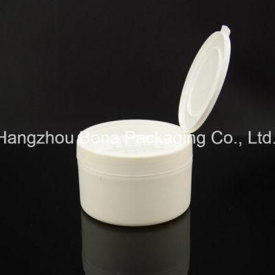 120g Plastic Compact Jar with Flip Top Cap