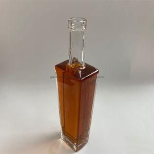 Cheap Price Rectangle Shape 500ml Clear Glass Bottle Tequila