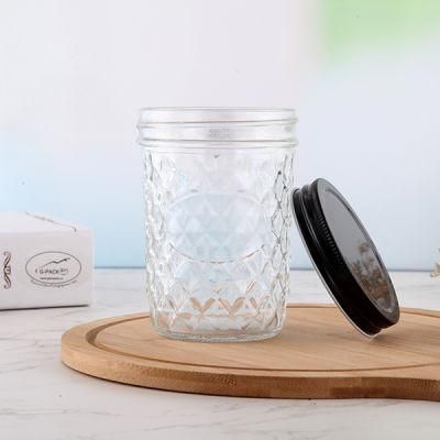 Empty Glass Food Storage Mason Jar
