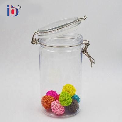 Pet Bottles Round Shape Box Kaixin Plastic Jar Storage Can