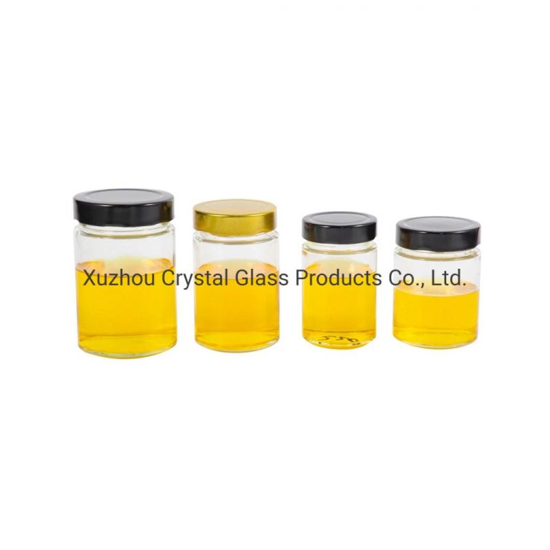 30ml 50ml 75ml 100ml Clear Empty Round Honey Bird Nest Glass Jar with Easy Open Lid