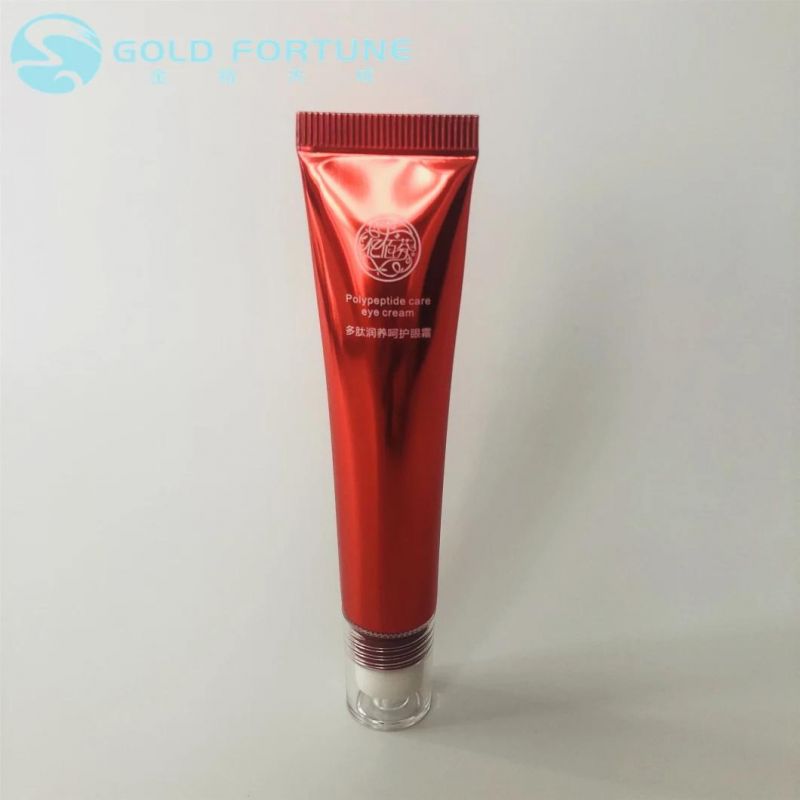 Cosmetic PE Plastic Soft Tube with Massage Applicator for Eye Cream Container