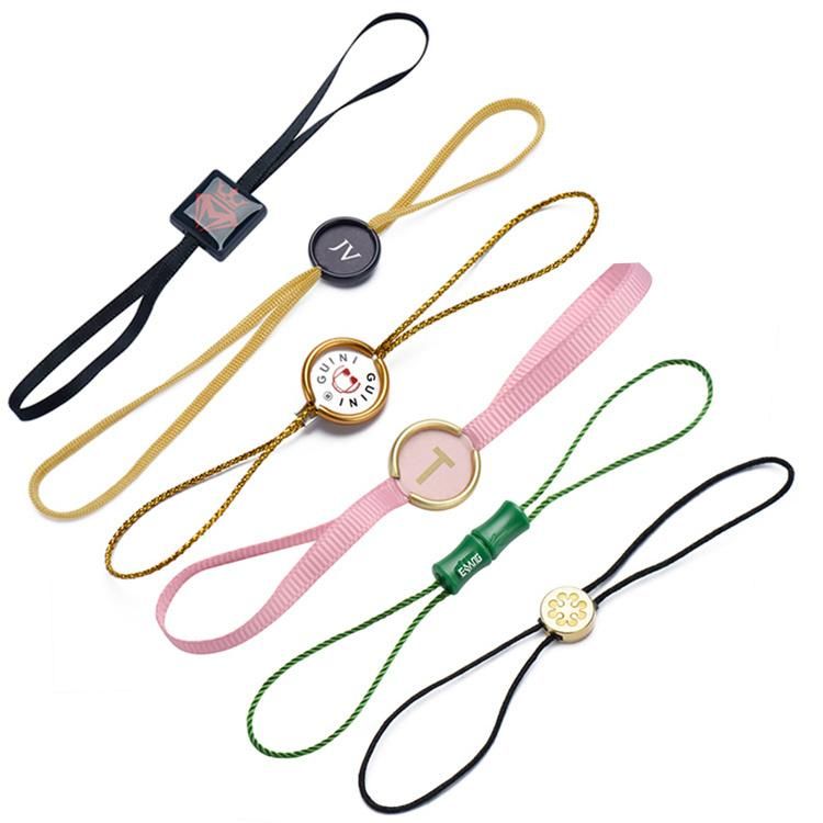 OEM Garment Logo Hang Tag String Lock Plastic Sealing Tag for Clothing (DL09C-2)