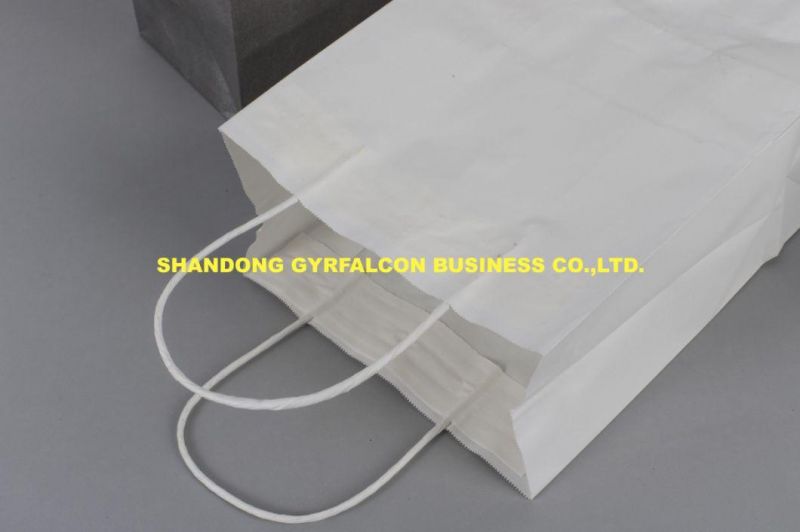 Hot Sale Customized Logo Printed Kraft Paper Shopping Carrier Bag