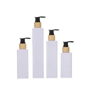 Face Cream Hand Washing Bottle Recycle 60ml 80ml 100ml 120ml White Pet Square Lotion Bottle