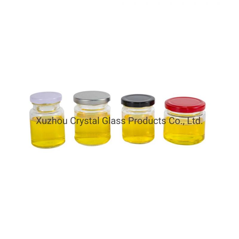 30ml 50ml 75ml 100ml Clear Empty Round Honey Bird Nest Glass Jar with Easy Open Lid