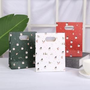 Creative Christmas Paper Bag Square Paper Gift Bag Gift Packaging Bag Gift Exquisite Handbag Paper Bag