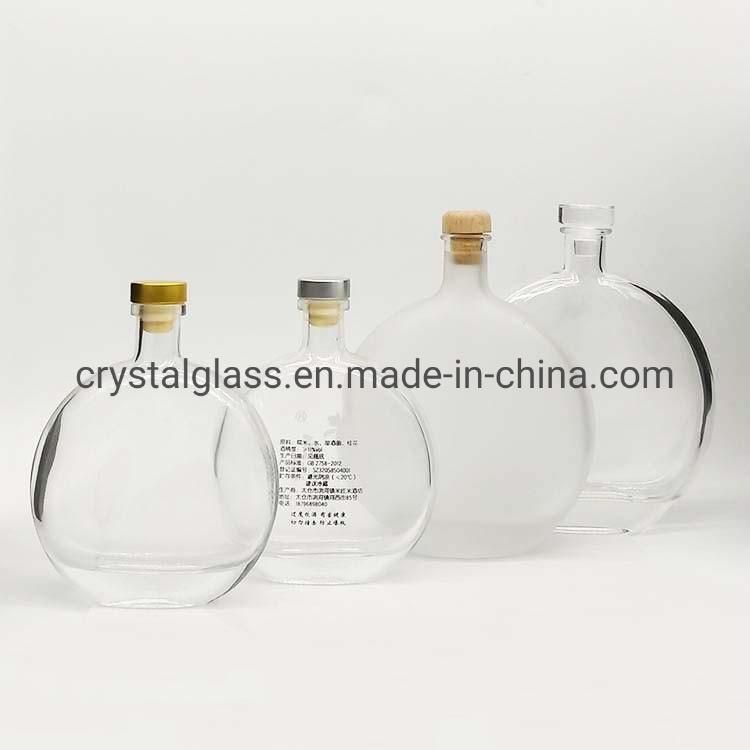 50ml/100ml/250ml/375ml/500ml/750ml/1000ml Wholesale Vodka Glass Whiskey/Brandy/Wine/Liquor Bottle