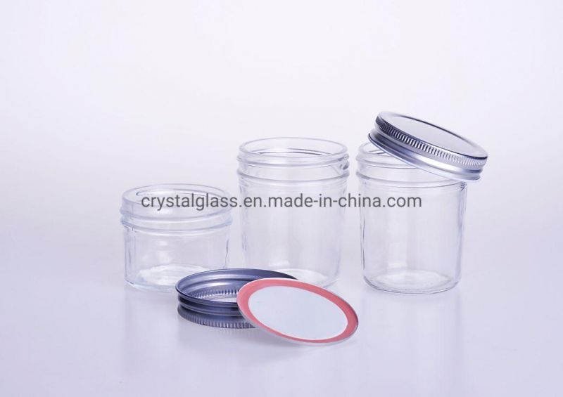 100ml 250ml 330ml Glass Mason Jar Food Grade Airtight Honey Canned Food Jar with Lid