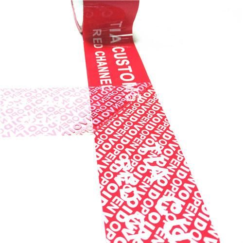 Pet Material Custom Size Tamper Proof Security Void Tape