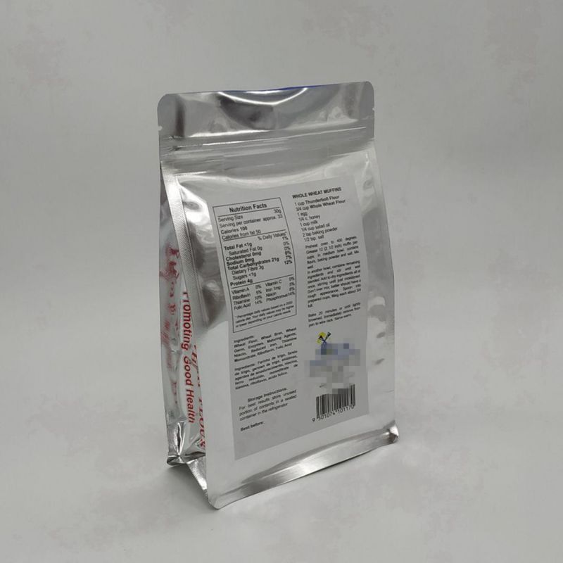 Digital Printing 1lbs/454G Cake Flour Packaging Bag Quad Seal Plastic Bag