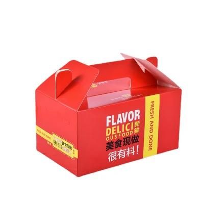Disposable Takeaway Biodegradable Printed Paper Fast Food Packaging Food Boxes Cardboard Packaging