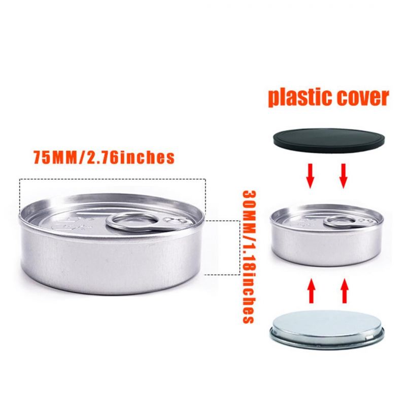 Cali Pressitin Tin Can 73*2mm Tuna Tins with Stickers Cali Medical Stardawg Tubs Custom Labels Pressitin Aluminum Cans