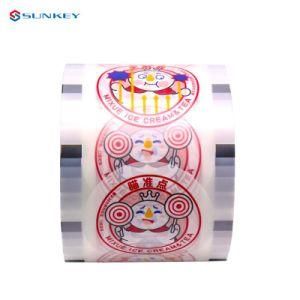 Plastic Cup Sealing Film White Printing Packaging Roll Plastic Film