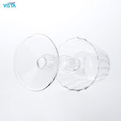 Designed Excellent Quality Desk Lamp Shape Glass Candleholder Jar