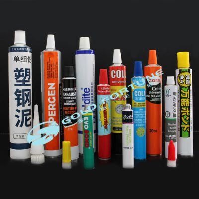 Custom Empty Aluminum Glue Tube Packaging with Nozzle