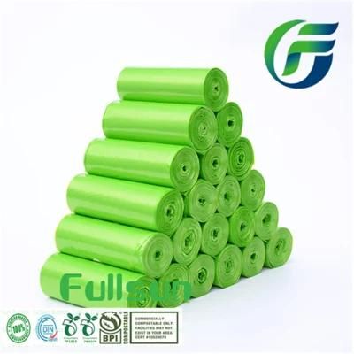 Biodegradable Trash Waste Bag Scraps Food Scraps Home Garbage Bag Community DIN En13432 Composting Bag