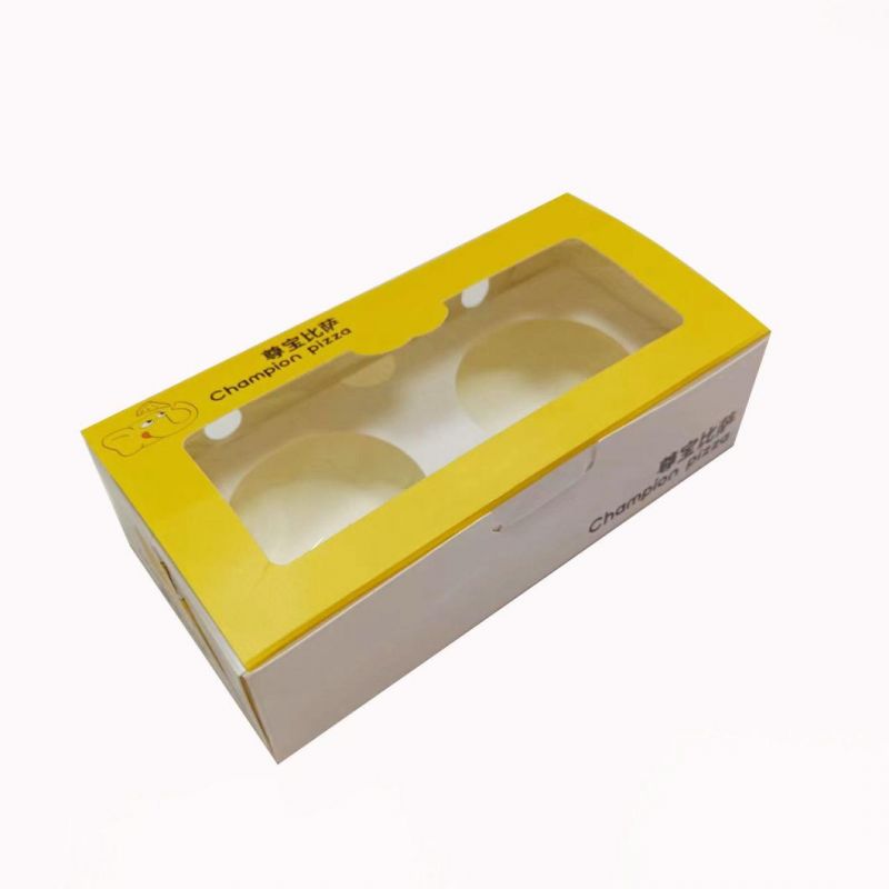 Facotry Cusmetic Aluminum PE Transparent Window Foldable for Eggcake Box