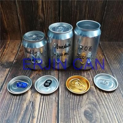Aluminum Can Standard Stubby 250cc 250ml 8.3oz 8.4oz 330ml 11.15oz 11.3oz 12oz 355ml 355cc for Sale