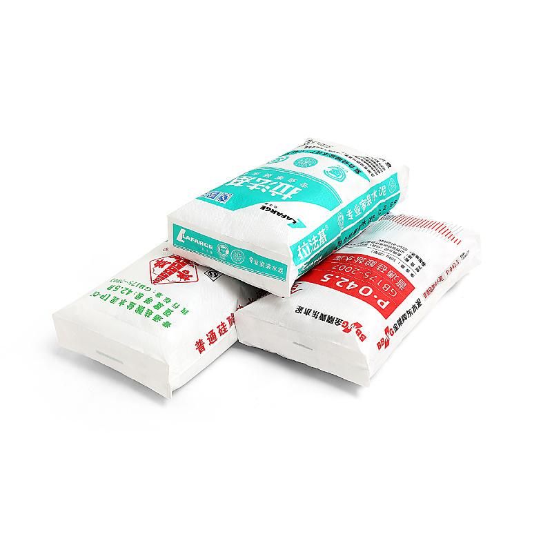Hot Sale 25kg 40kg 50kg Custom Printing PP Block Bottom Bag of Cement