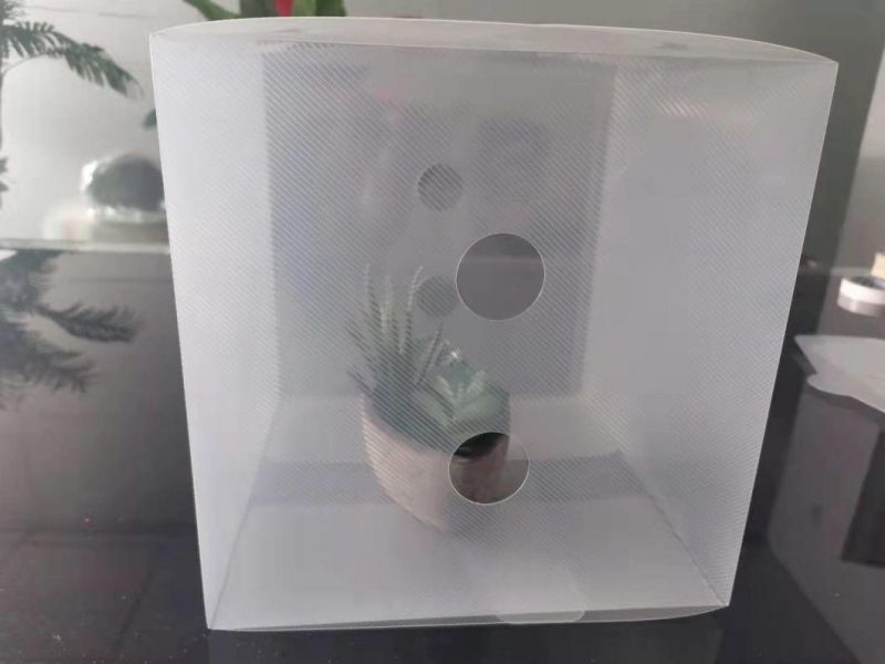 transparent wool toys containing box / storage box with hole