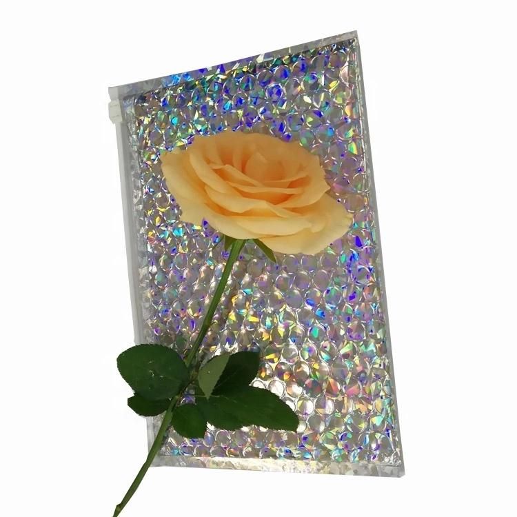 Glamorous Metallic Bubble Ziplock Bag Resealable Recycled LDPE Air Bubble Cushioned Zipper Bag