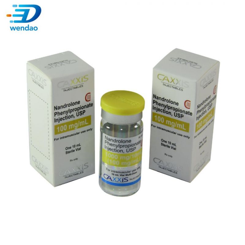 Custom 10ml Vial Box Paper Packaging Design for Pharmaceutical Holographic Box