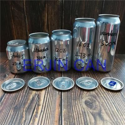 Customized Print Aluminum Can Standard Stubby 250cc 250ml 8.3oz 8.4oz 330ml 11.15oz 11.3oz 12oz 355ml 355cc for Sale