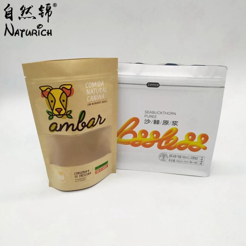 Transparent or Color Printed Zipper Plastic Packing Bag for Cashews