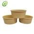500ml 750ml 1000ml 1100ml 1300ml Take Away PLA Kraft Paper Salad Bowl with Paper Lid