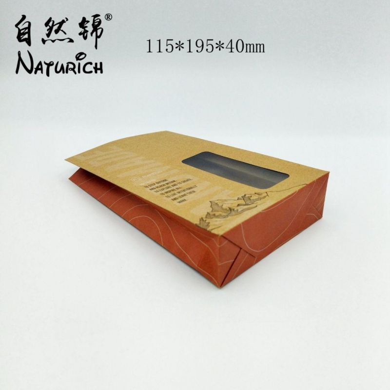 Square Bottom Food Delivery Paper Bag /Saquitos De Papel Kraft
