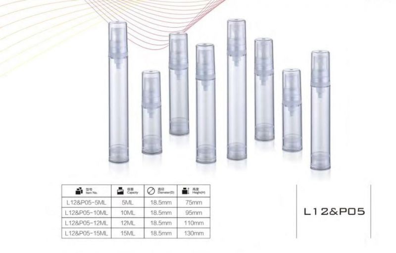 15 Ml 30 Ml 50 Ml Acrylic Airless Pump Skincare Cosmetic Bottles Have Stock