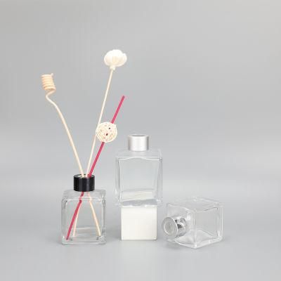 Transparent Diffuser Glass Bottle Square Fragrance Bottle